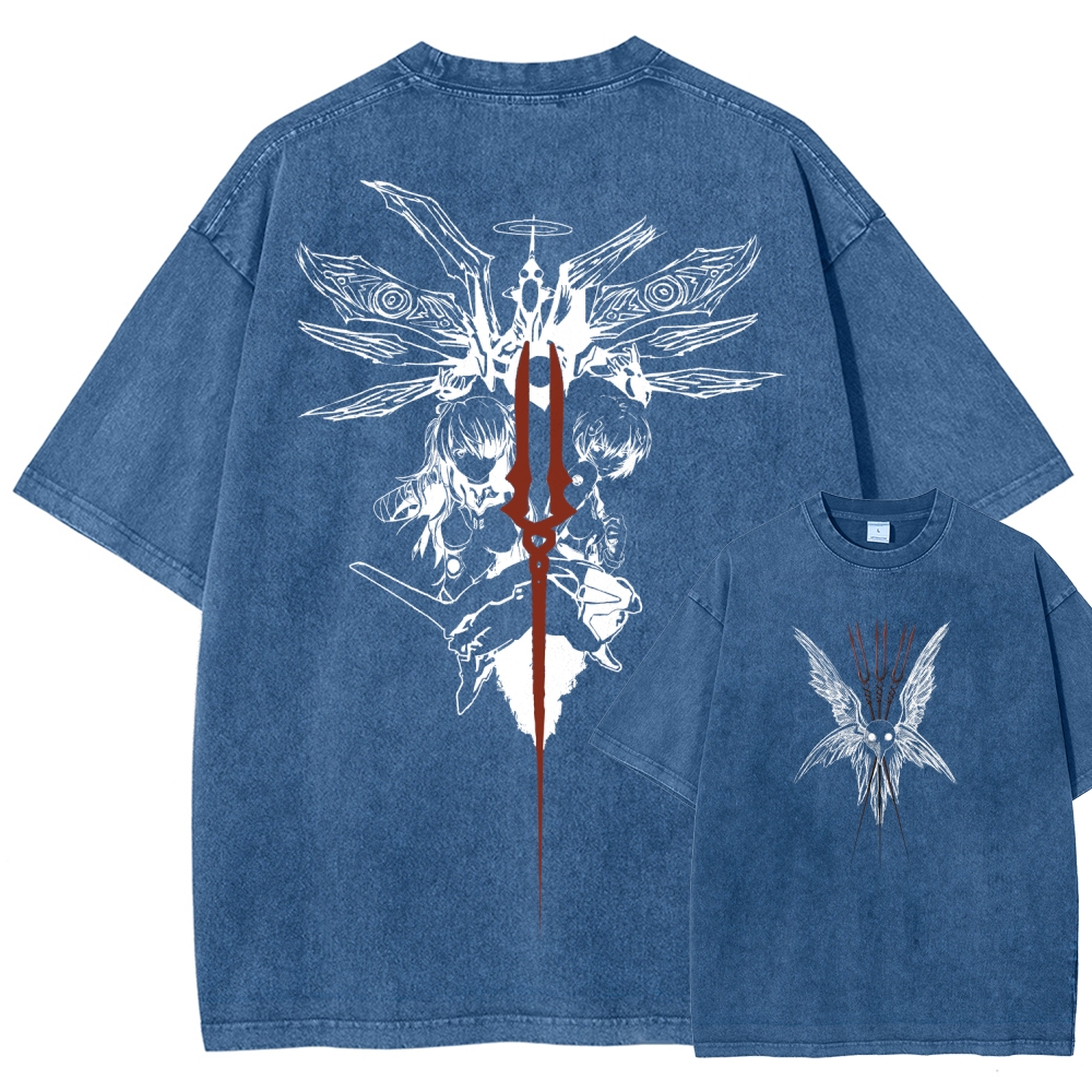 NEON GENESIS EVANGELION  Unisex Fit Washed T-Shirt 2509011770
