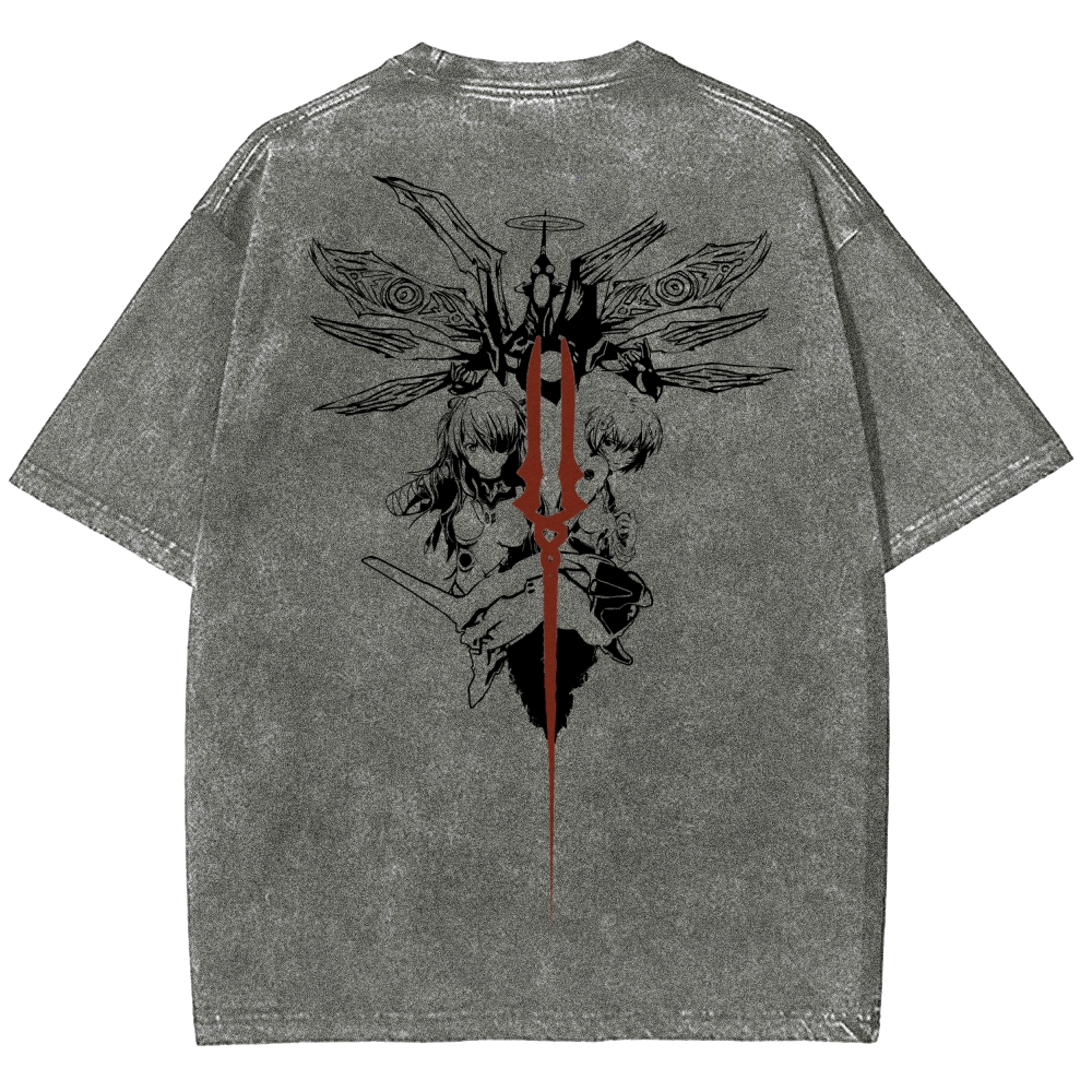 NEON GENESIS EVANGELION  Unisex Fit Washed T-Shirt 2509011770