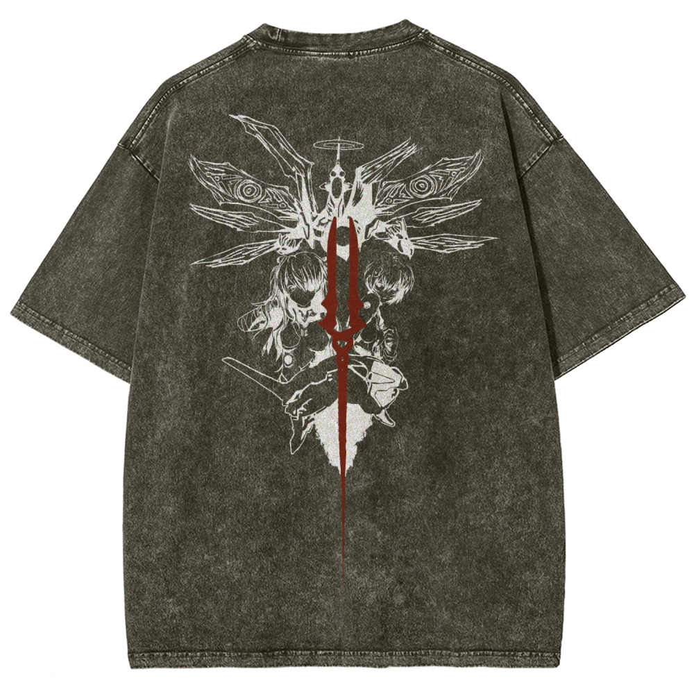 NEON GENESIS EVANGELION  Unisex Fit Washed T-Shirt 2509011770