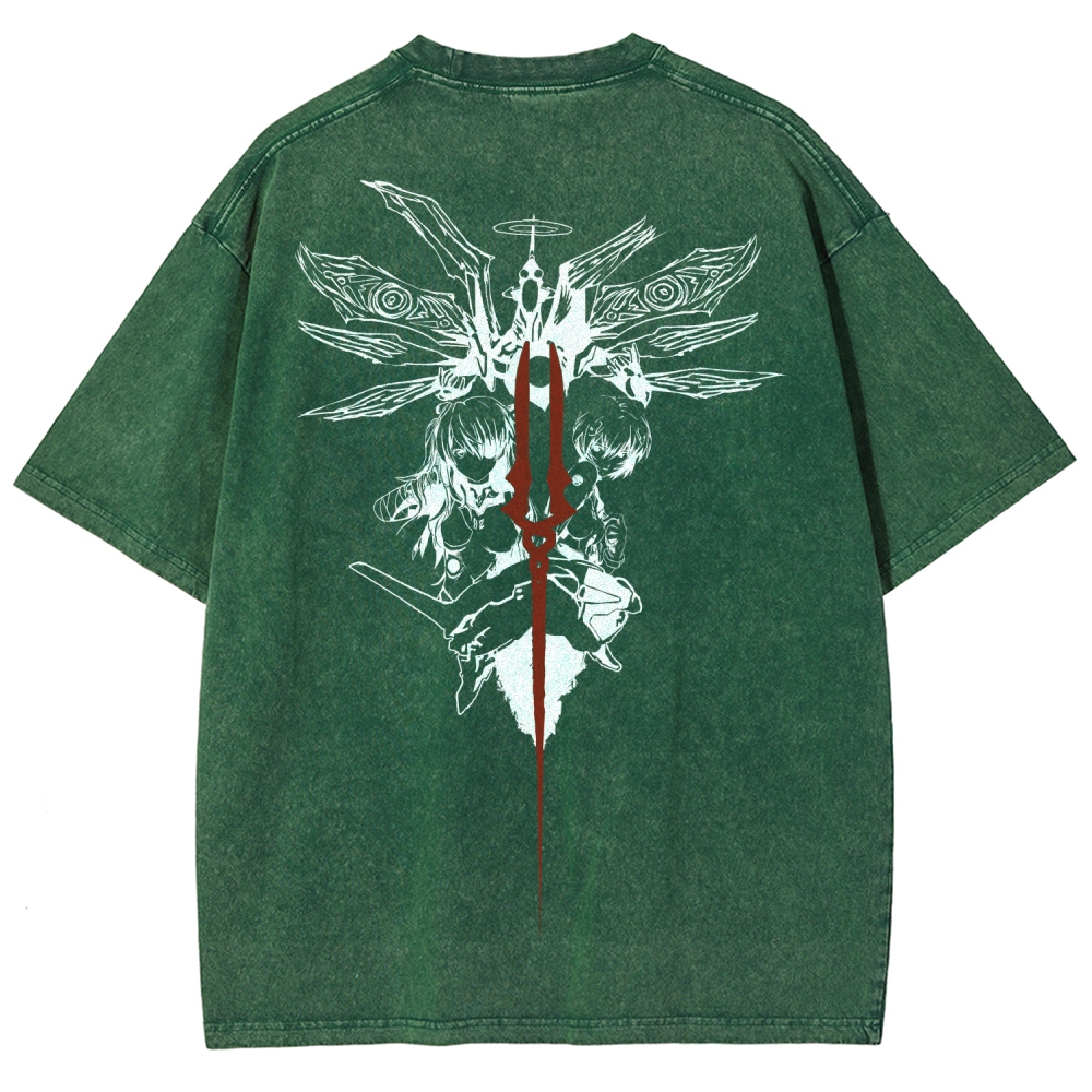 NEON GENESIS EVANGELION  Unisex Fit Washed T-Shirt 2509011770