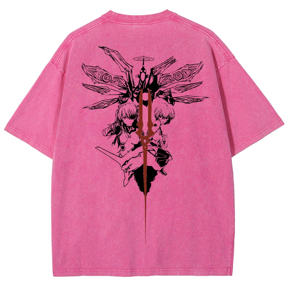 NEON GENESIS EVANGELION  Unisex Fit Washed T-Shirt 2509011770