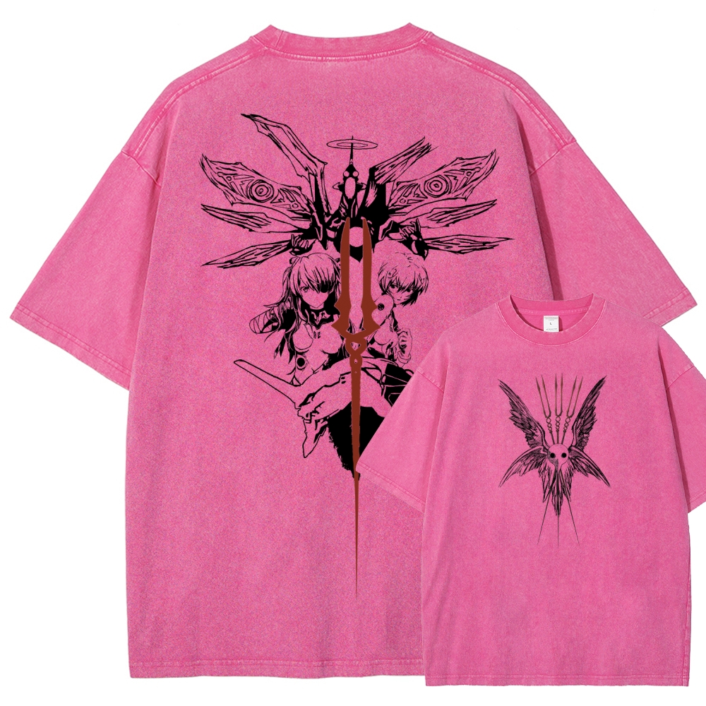 NEON GENESIS EVANGELION  Unisex Fit Washed T-Shirt 2509011770
