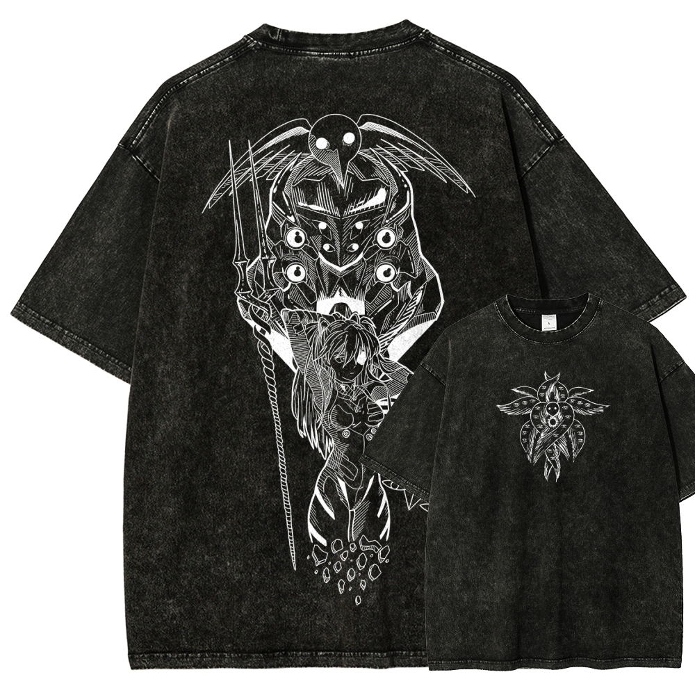 NEON GENESIS EVANGELION  Unisex Fit Washed T-Shirt 2509011777