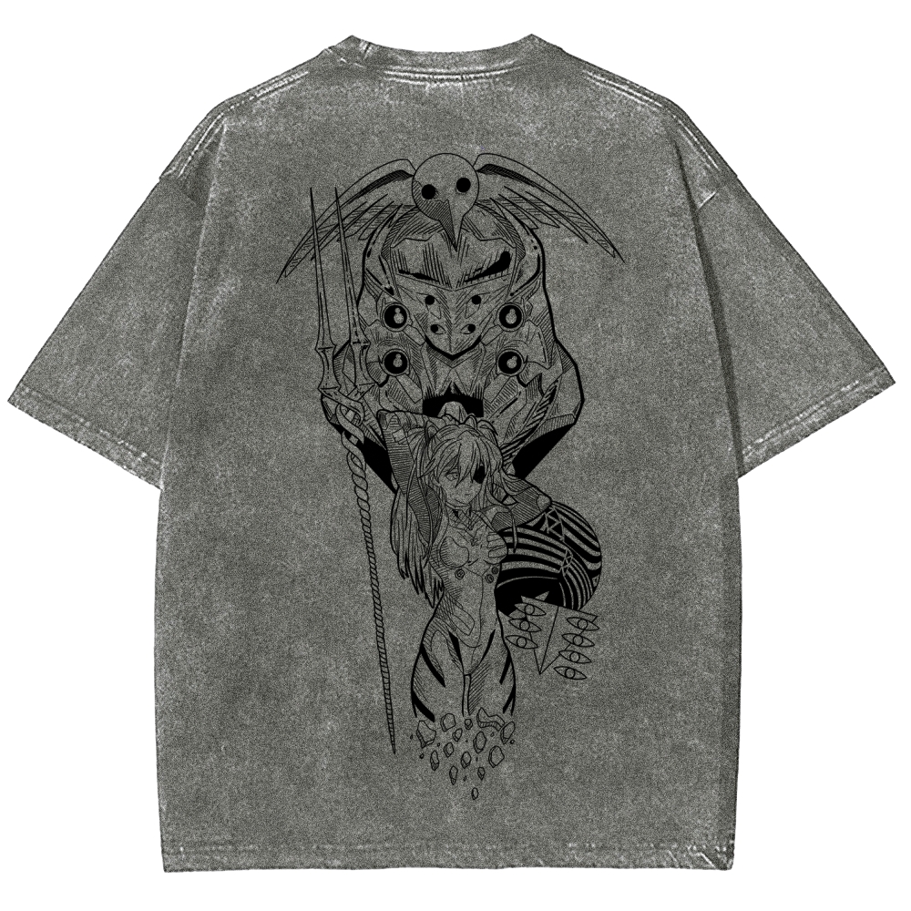 NEON GENESIS EVANGELION  Unisex Fit Washed T-Shirt 2509011777