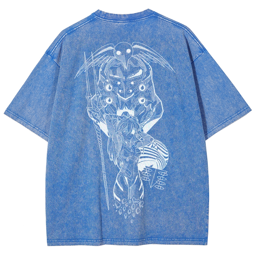 NEON GENESIS EVANGELION  Unisex Fit Washed T-Shirt 2509011777