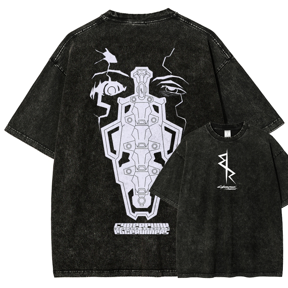 Cyberpunk Edgerunners Unisex Fit Washed T-Shirt 2509012086