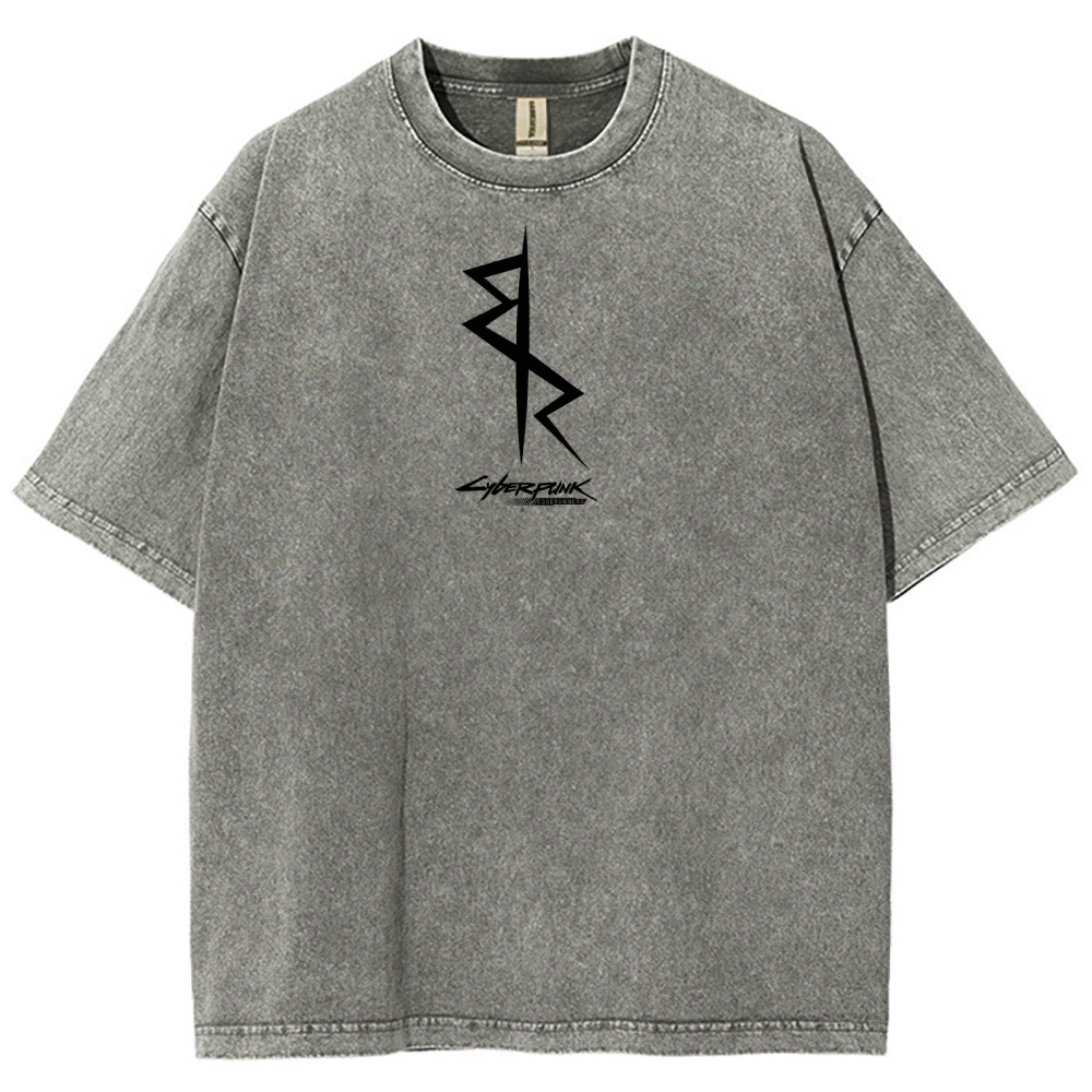 Cyberpunk Edgerunners Unisex Fit Washed T-Shirt 2509012086