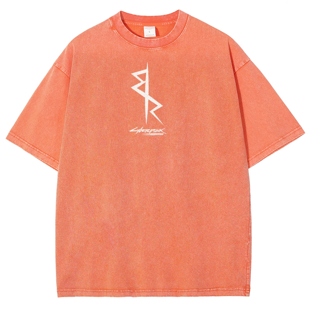 Cyberpunk Edgerunners Unisex Fit Washed T-Shirt 2509012086