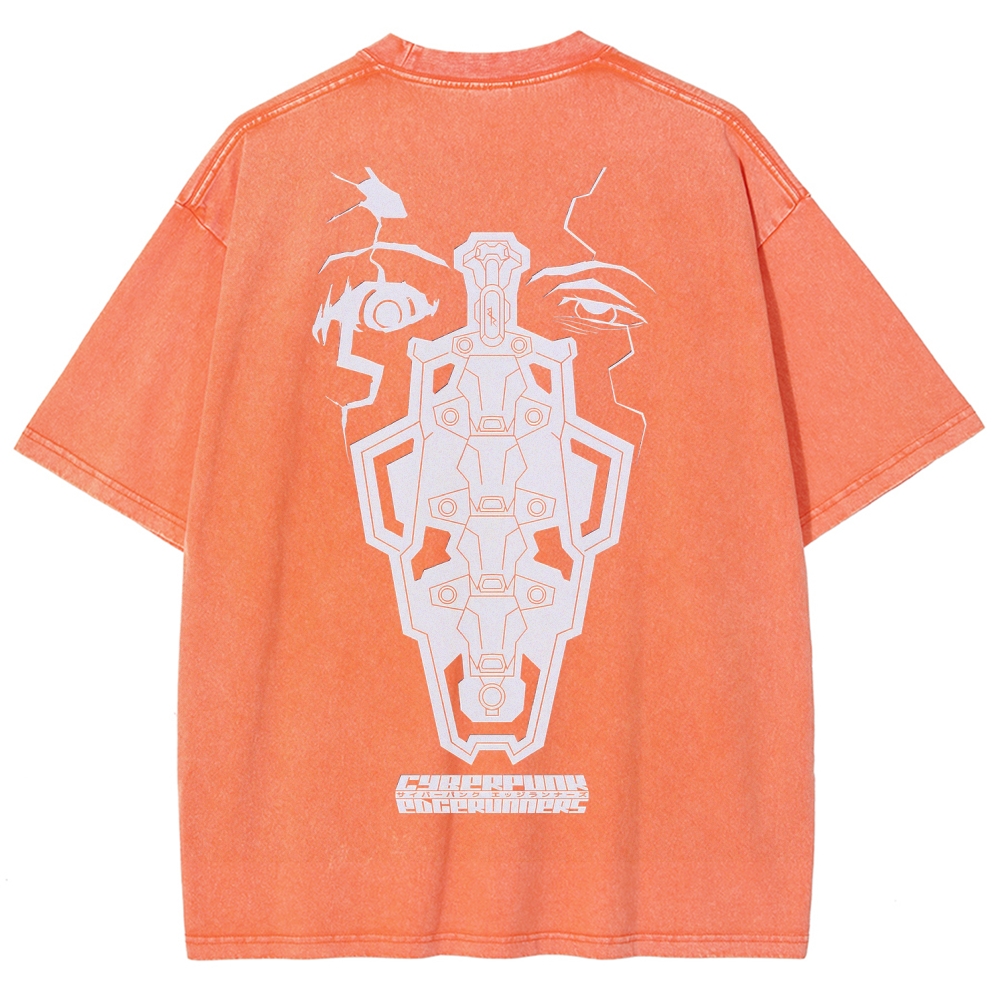 Cyberpunk Edgerunners Unisex Fit Washed T-Shirt 2509012086
