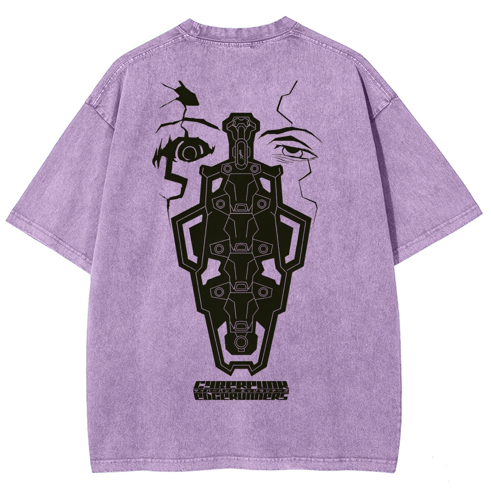 Cyberpunk Edgerunners Unisex Fit Washed T-Shirt 2509012086