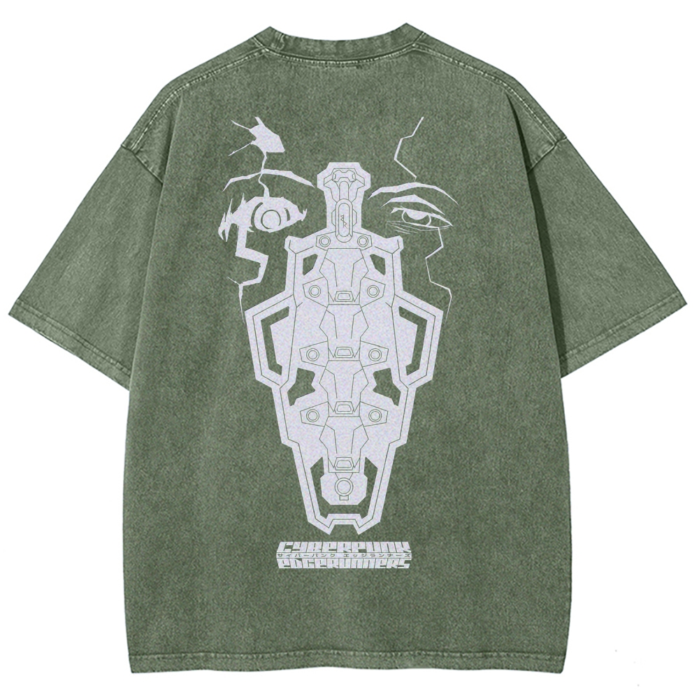 Cyberpunk Edgerunners Unisex Fit Washed T-Shirt 2509012086