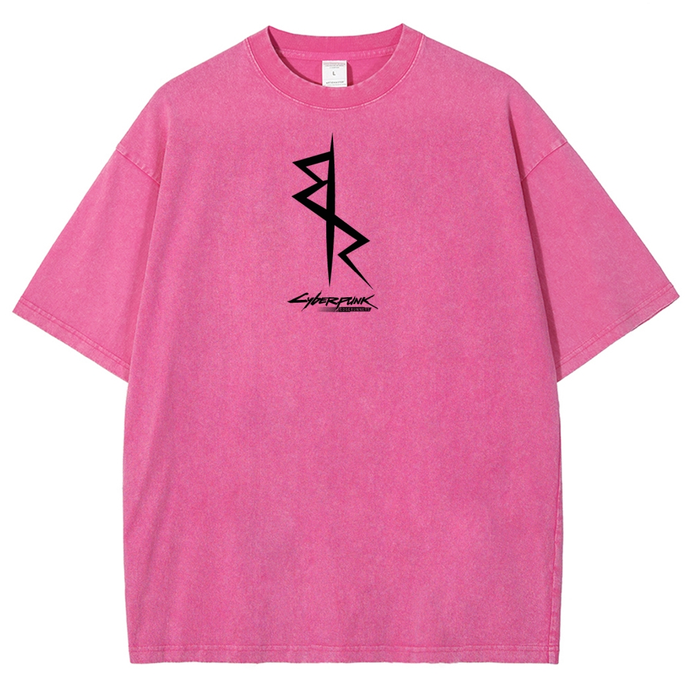 Cyberpunk Edgerunners Unisex Fit Washed T-Shirt 2509012086