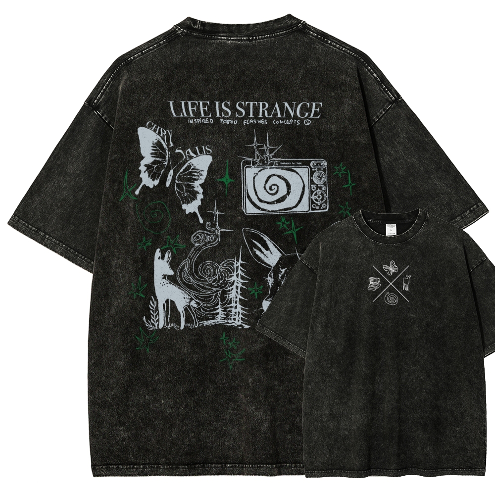 Life Is Strange Unisex Fit Washed T-Shirt 2509012096
