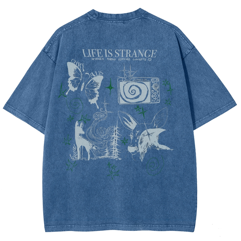 Life Is Strange Unisex Fit Washed T-Shirt 2509012096