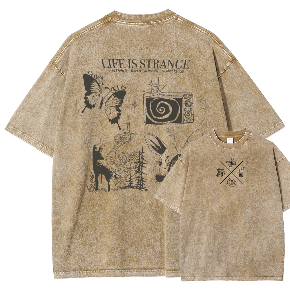 Life Is Strange Unisex Fit Washed T-Shirt 2509012096