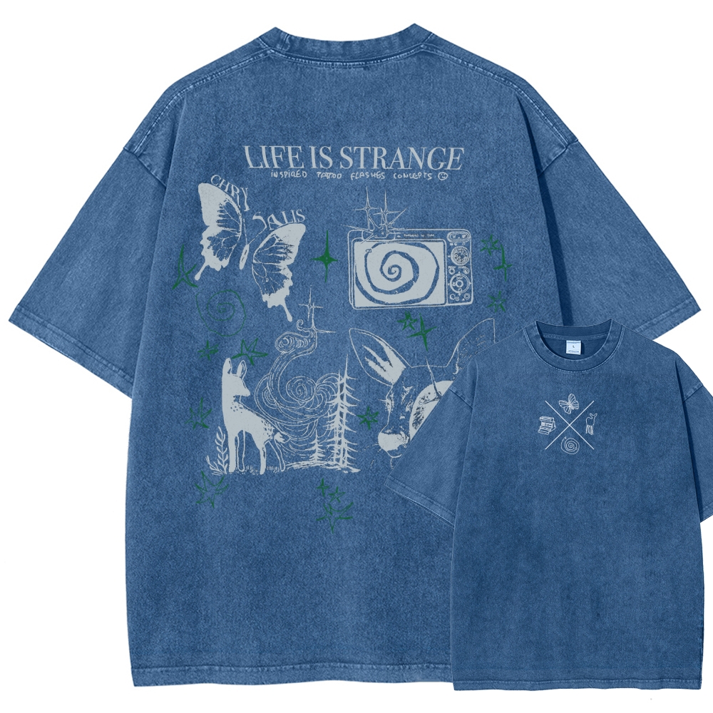 Life Is Strange Unisex Fit Washed T-Shirt 2509012096