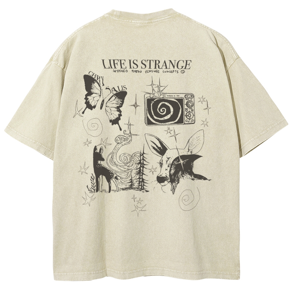 Life Is Strange Unisex Fit Washed T-Shirt 2509012096