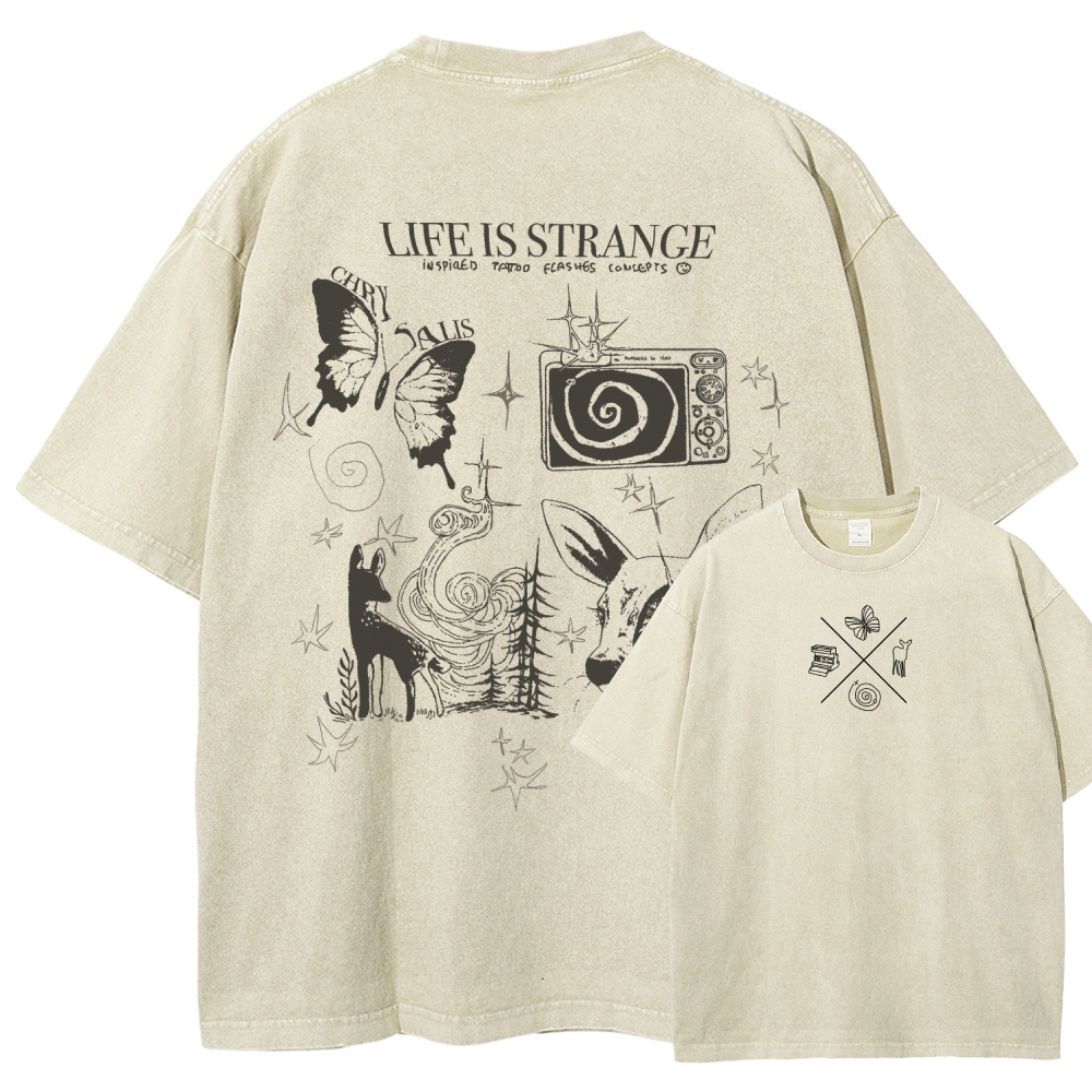 Life Is Strange Unisex Fit Washed T-Shirt 2509012096