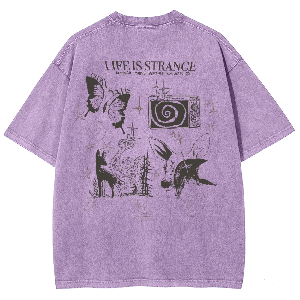 Life Is Strange Unisex Fit Washed T-Shirt 2509012096