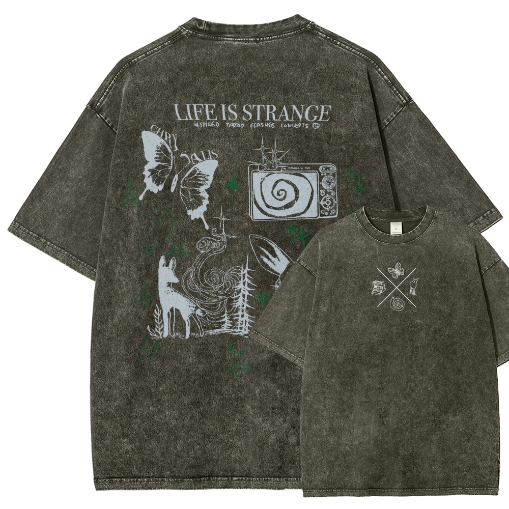 Life Is Strange Unisex Fit Washed T-Shirt 2509012096