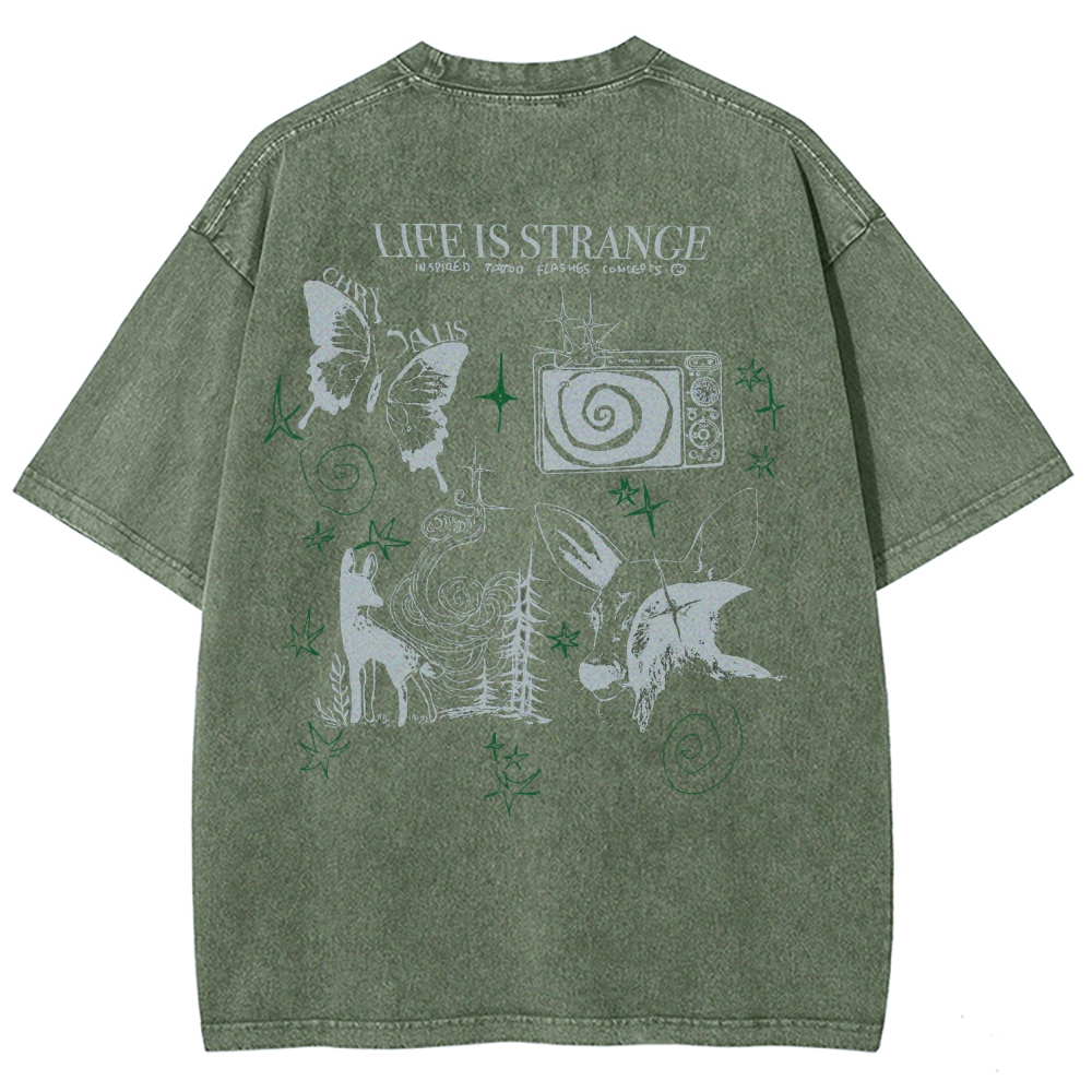 Life Is Strange Unisex Fit Washed T-Shirt 2509012096