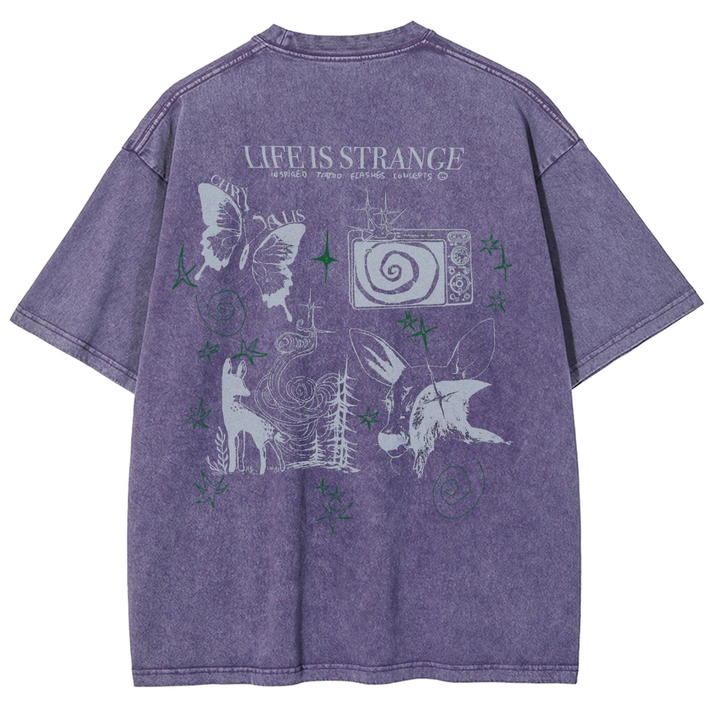 Life Is Strange Unisex Fit Washed T-Shirt 2509012096