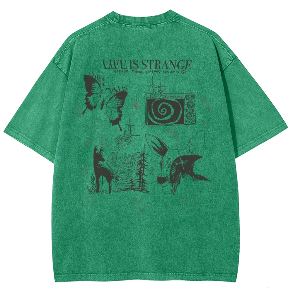 Life Is Strange Unisex Fit Washed T-Shirt 2509012096