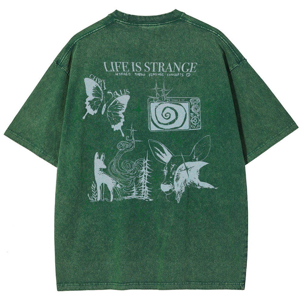 Life Is Strange Unisex Fit Washed T-Shirt 2509012096