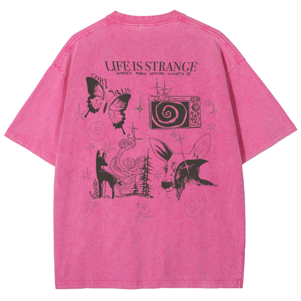 Life Is Strange Unisex Fit Washed T-Shirt 2509012096