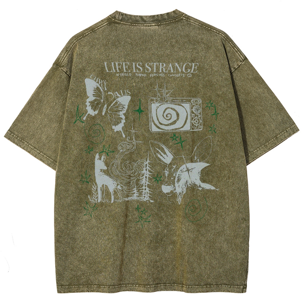 Life Is Strange Unisex Fit Washed T-Shirt 2509012096