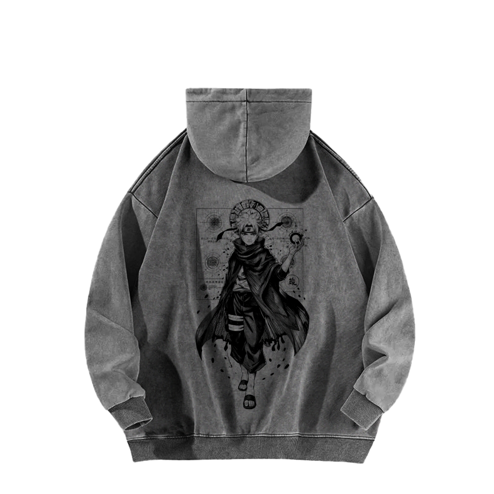 Naruto Casual Washed Hoodie 2509012969