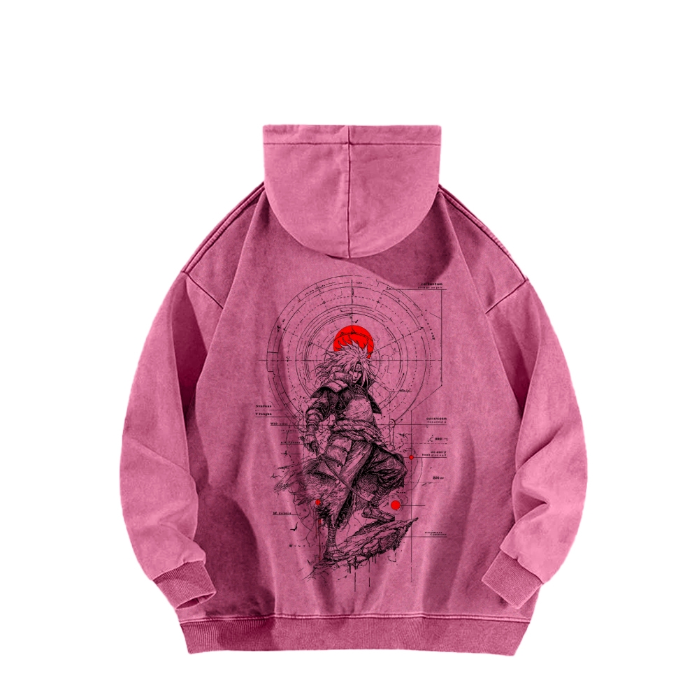 Naruto Casual Washed Hoodie 2509012970