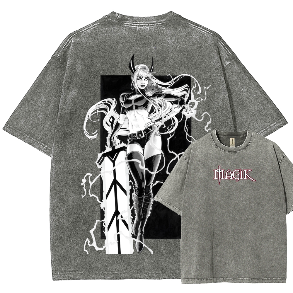 Magik Unisex Fit Washed T-Shirt 2509020246