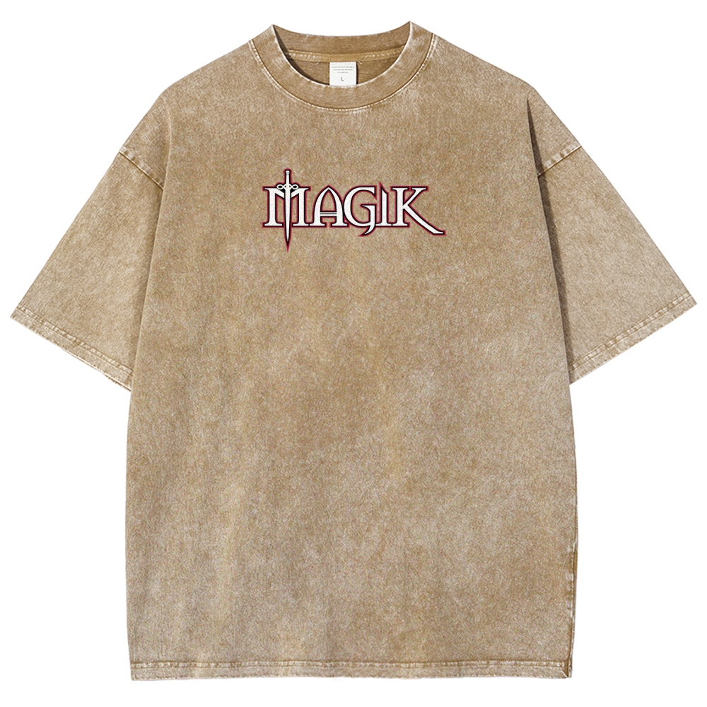 Magik Unisex Fit Washed T-Shirt 2509020246