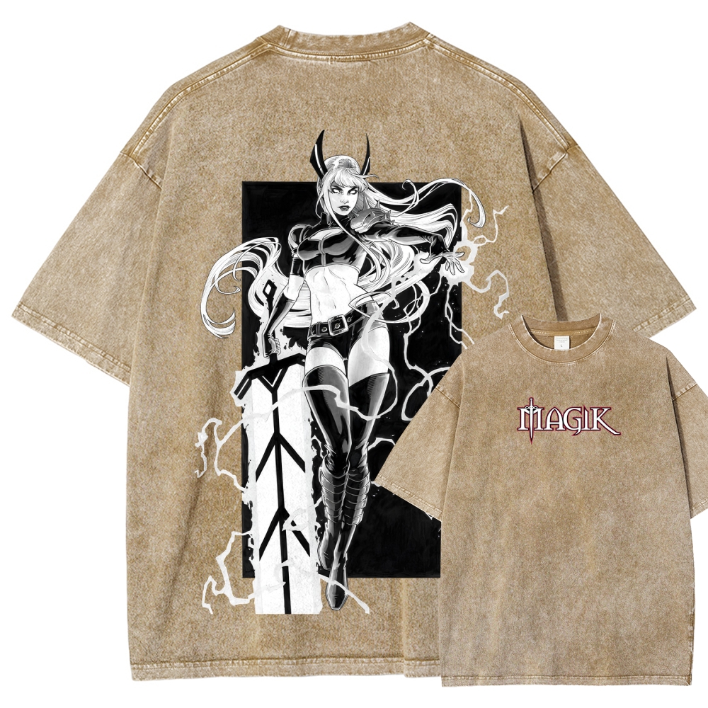 Magik Unisex Fit Washed T-Shirt 2509020246