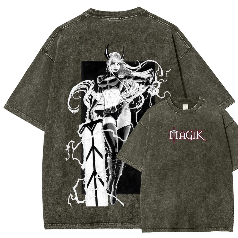 Magik Unisex Fit Washed T-Shirt 2509020246