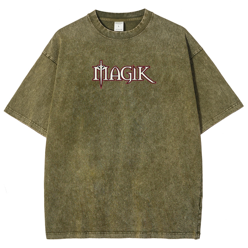 Magik Unisex Fit Washed T-Shirt 2509020246