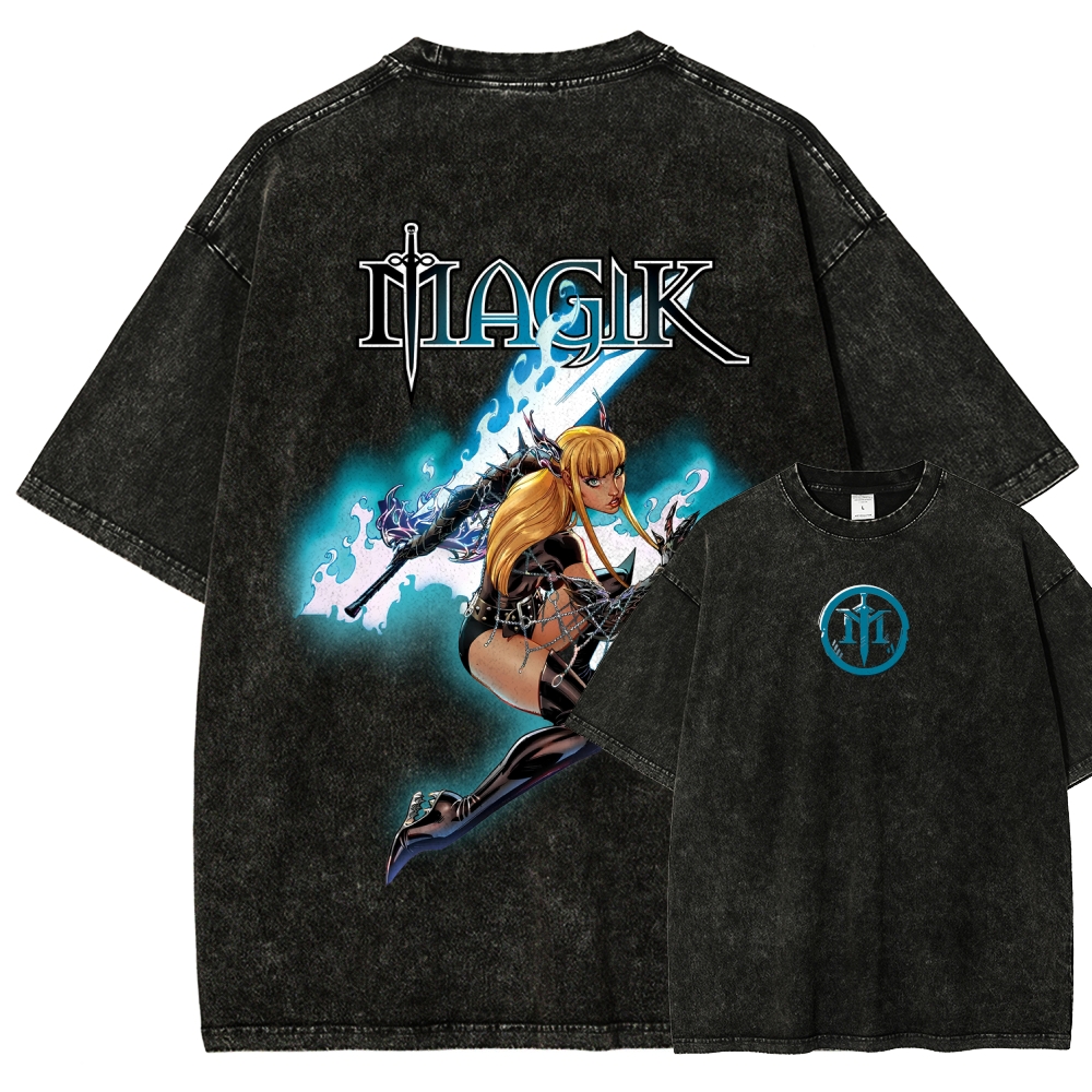 Magik Unisex Fit Washed T-Shirt 2509020568