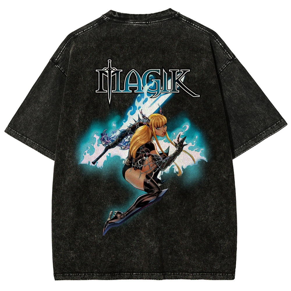 Magik Unisex Fit Washed T-Shirt 2509020568
