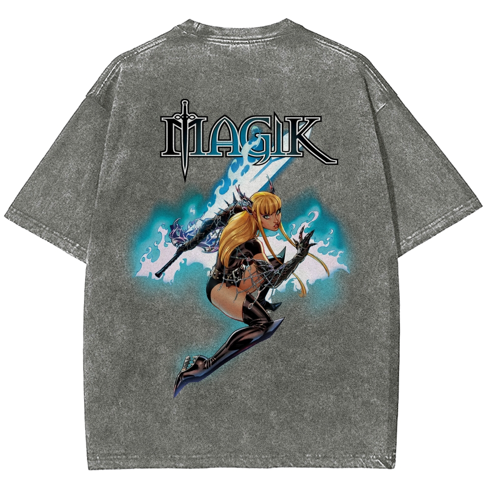 Magik Unisex Fit Washed T-Shirt 2509020568