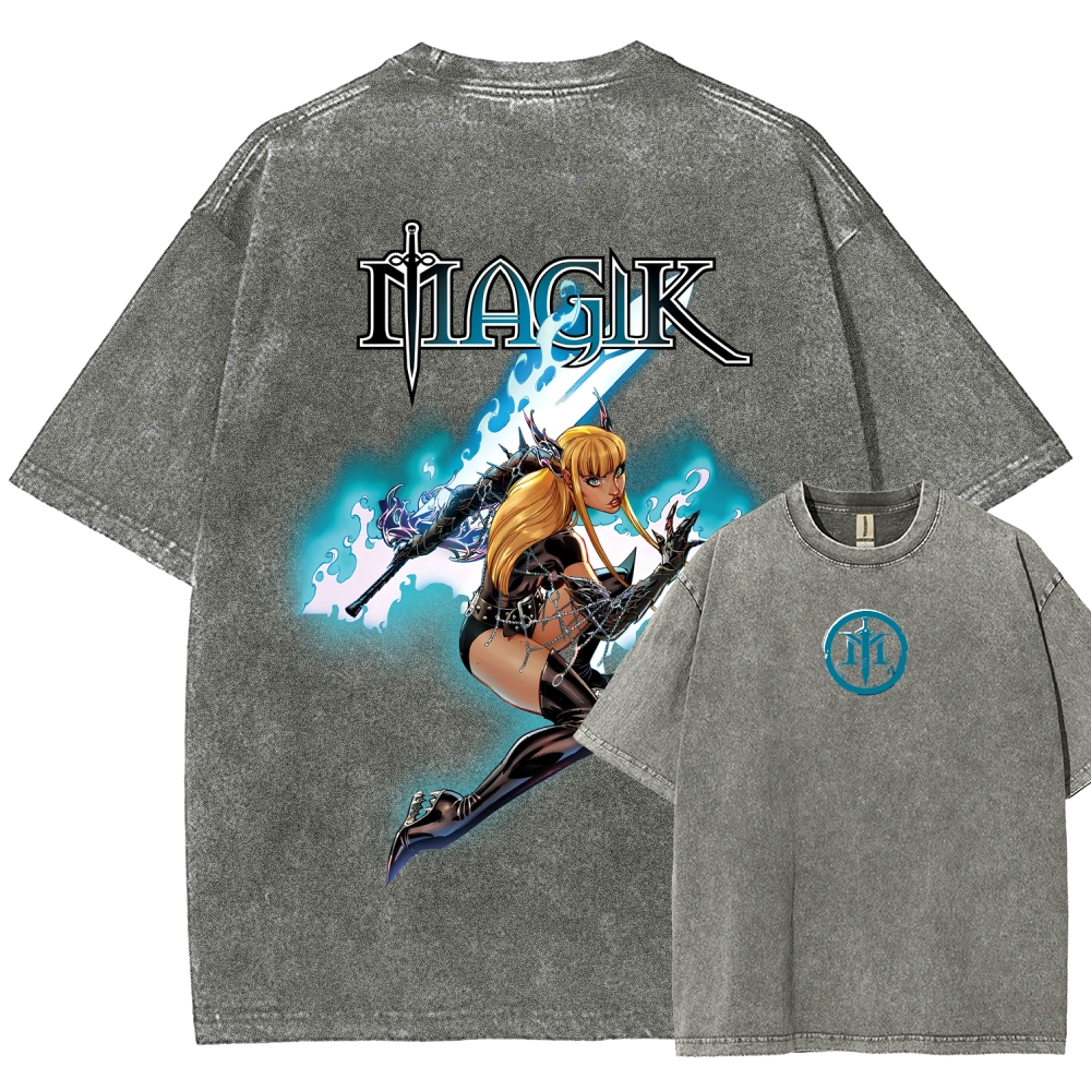 Magik Unisex Fit Washed T-Shirt 2509020568