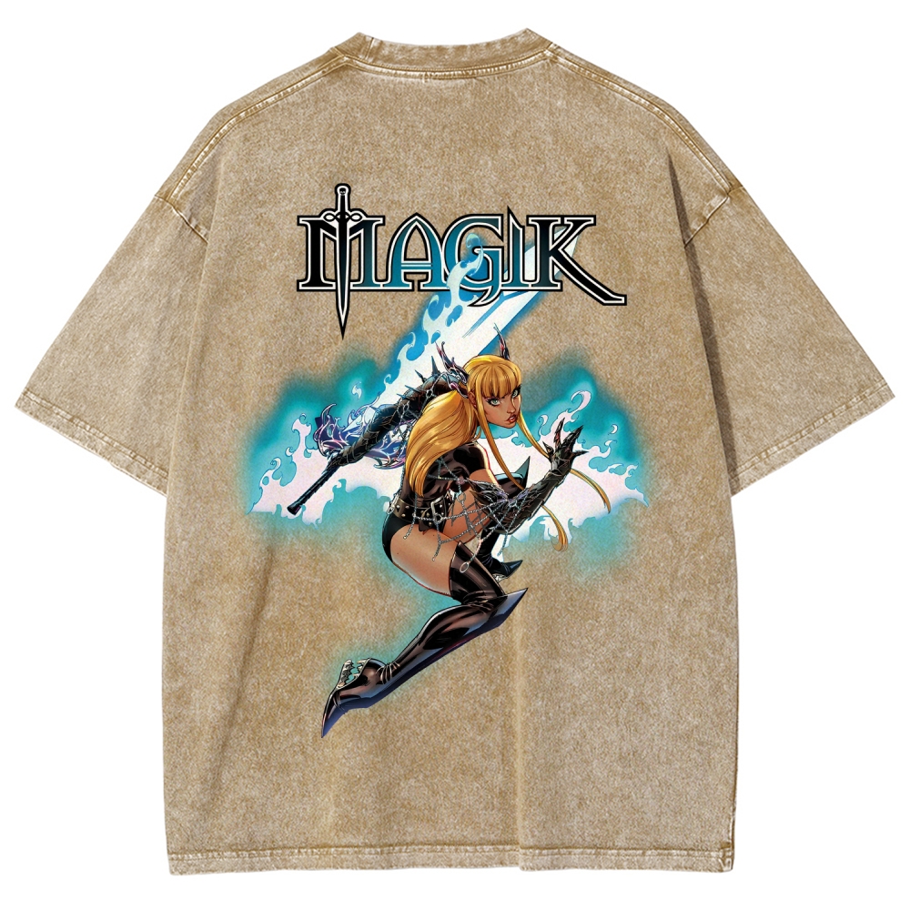 Magik Unisex Fit Washed T-Shirt 2509020568