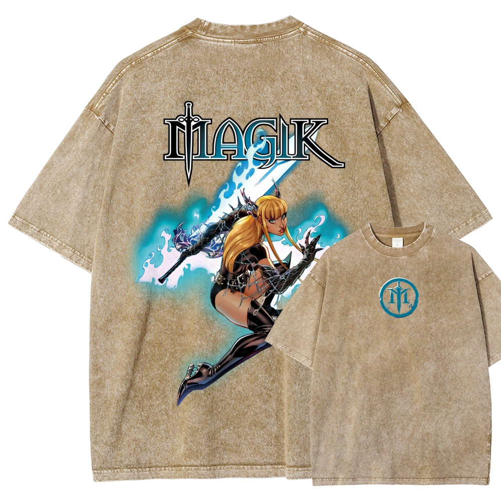 Magik Unisex Fit Washed T-Shirt 2509020568
