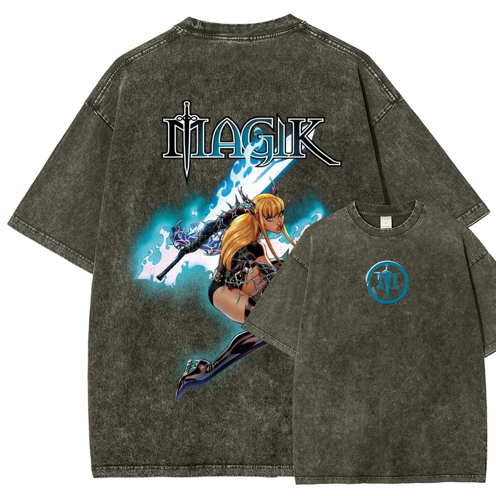 Magik Unisex Fit Washed T-Shirt 2509020568