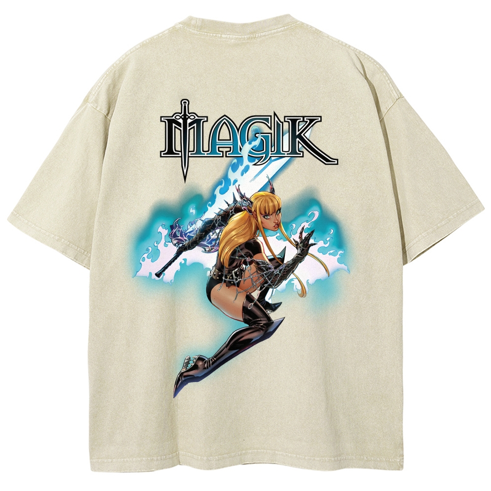 Magik Unisex Fit Washed T-Shirt 2509020568
