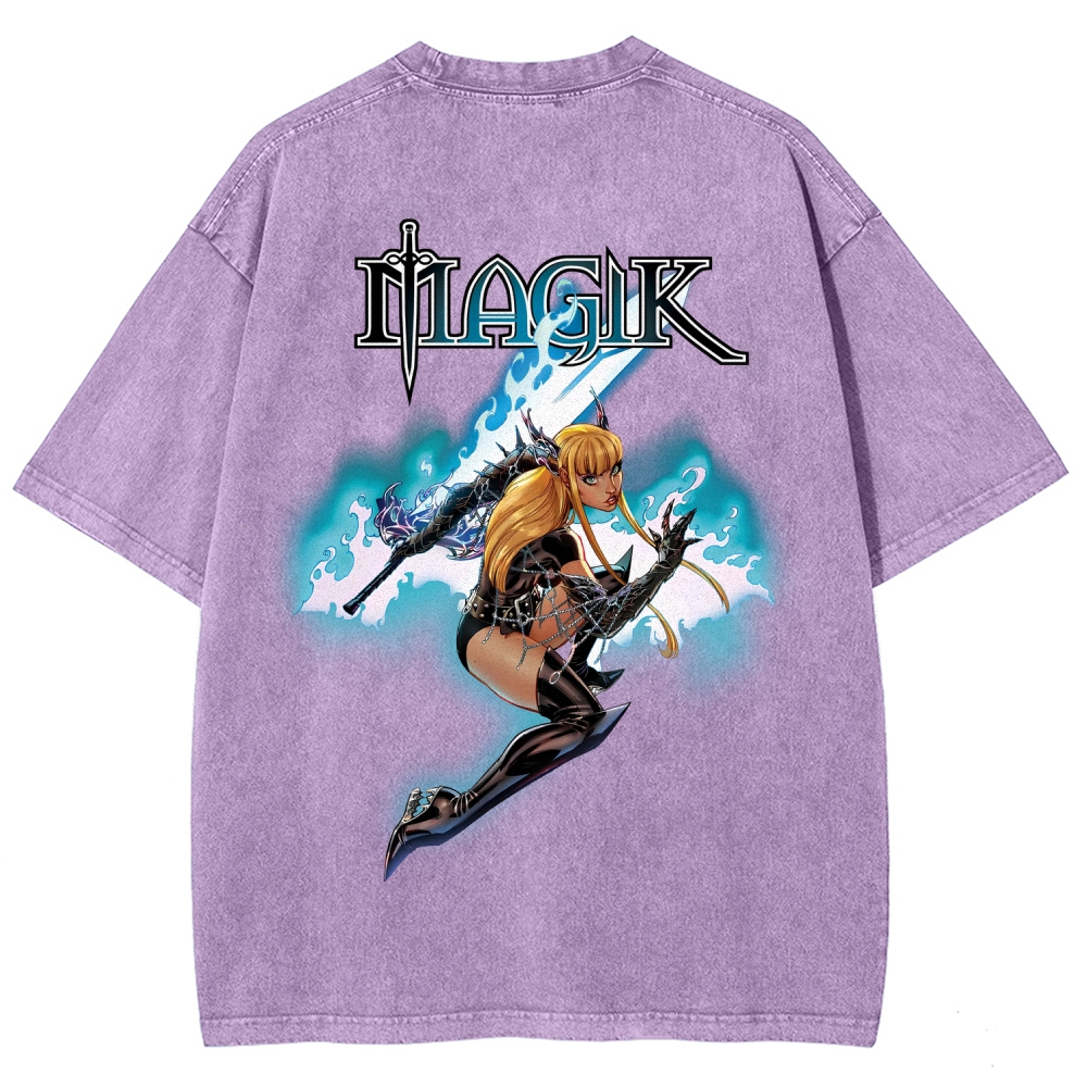 Magik Unisex Fit Washed T-Shirt 2509020568