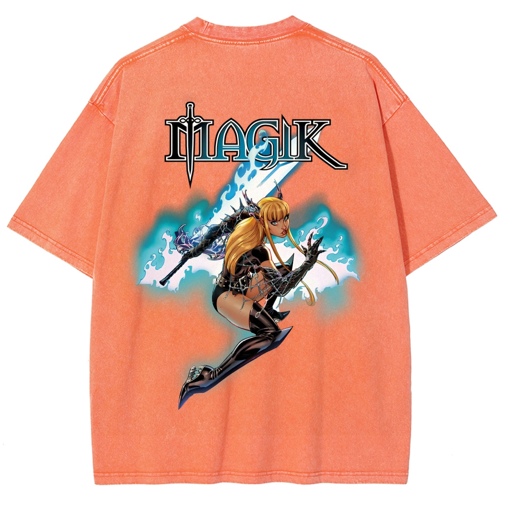 Magik Unisex Fit Washed T-Shirt 2509020568