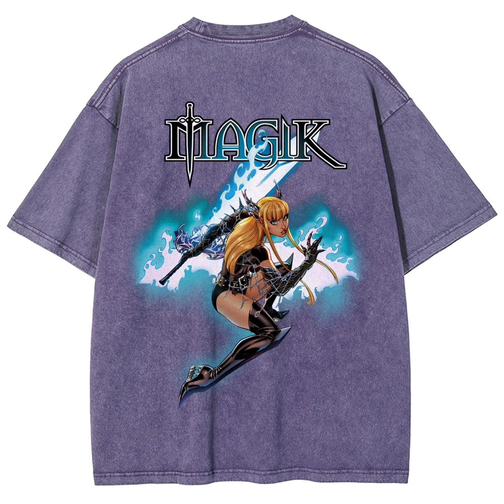 Magik Unisex Fit Washed T-Shirt 2509020568