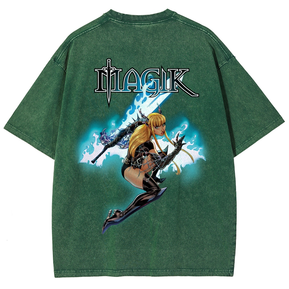Magik Unisex Fit Washed T-Shirt 2509020568