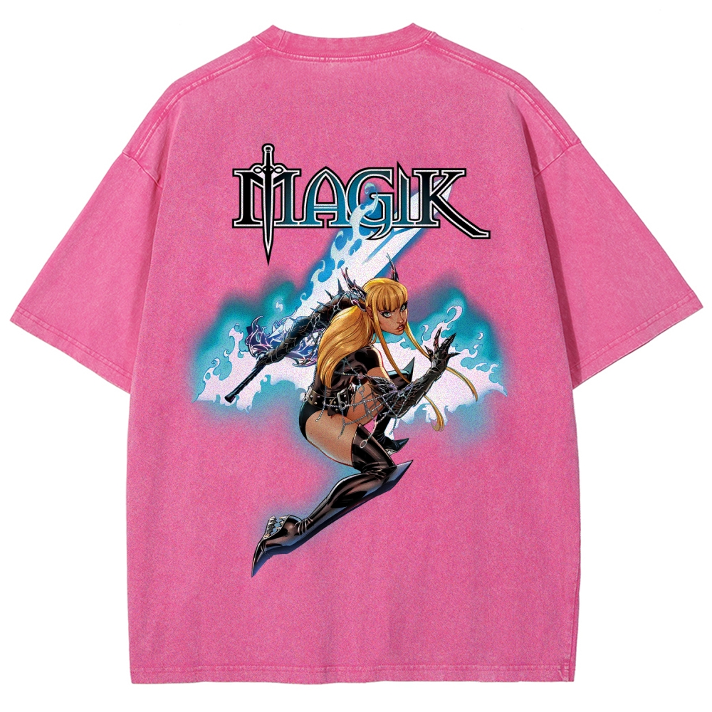 Magik Unisex Fit Washed T-Shirt 2509020568